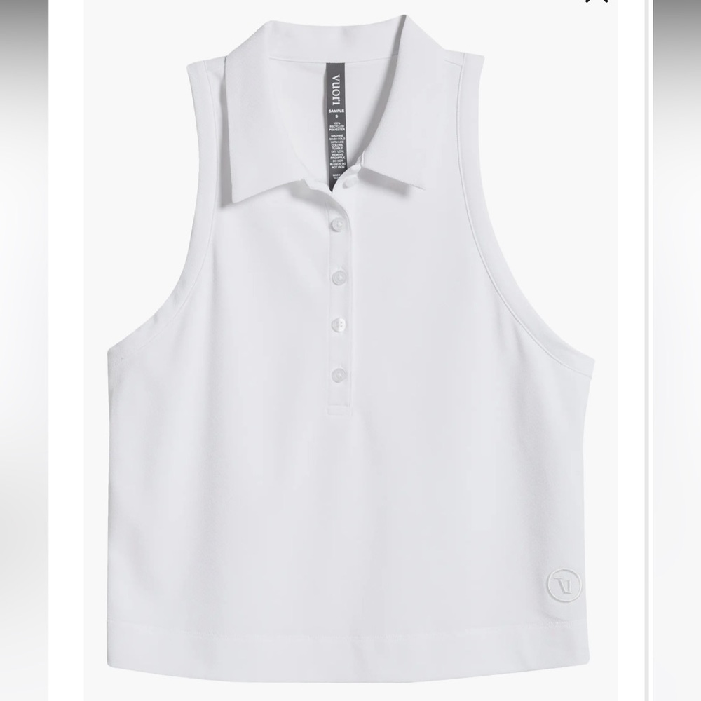 NWT Vuori Pique Polo Top - Picture 5 of 5